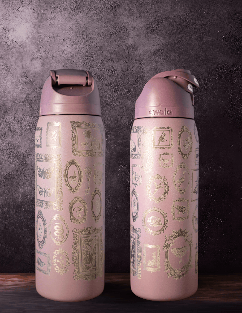 Vintage Frame Etched Tumbler | Gothic Gallery Wrap Design | Laussel Exclusive